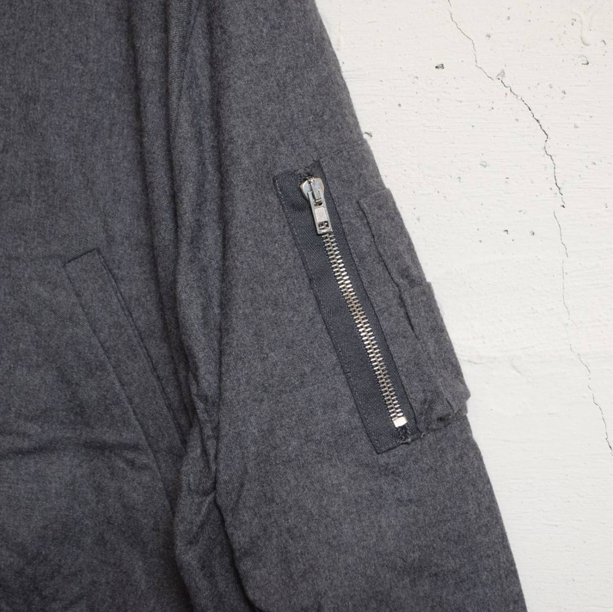 UNUSED アンユーズド パッカリング ウール MA-1 ジャケット size 2 