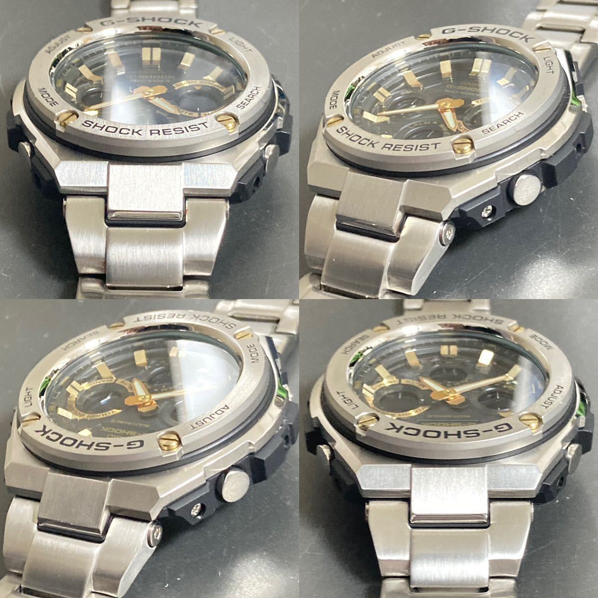 極美品 箱説タグ付G-SHOCK GST-W110D-1A9JF G-STEEL/Gスチール