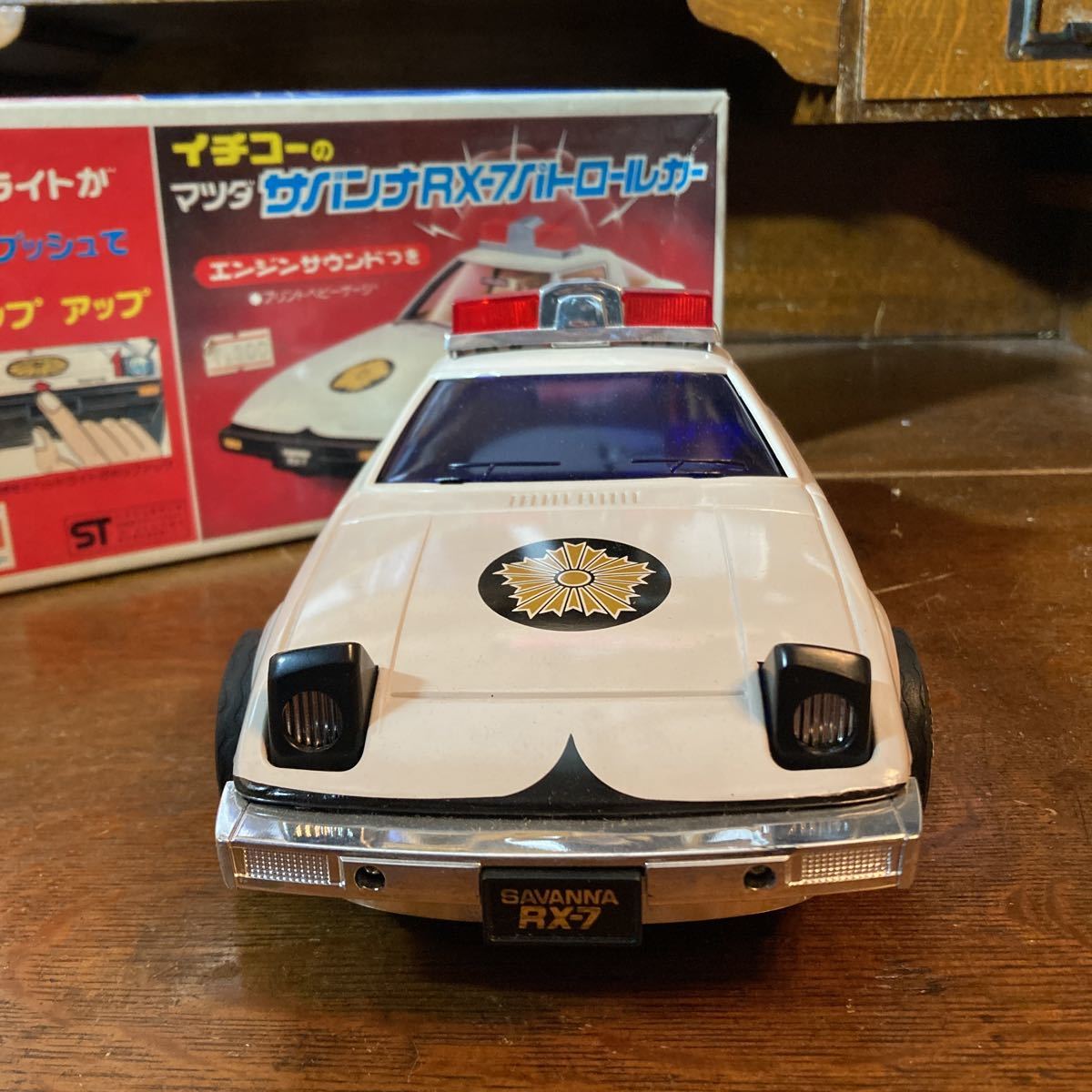 当時物 イチコー ブリキ イチコー マツダ サバンナ GT 赤 ブリキ