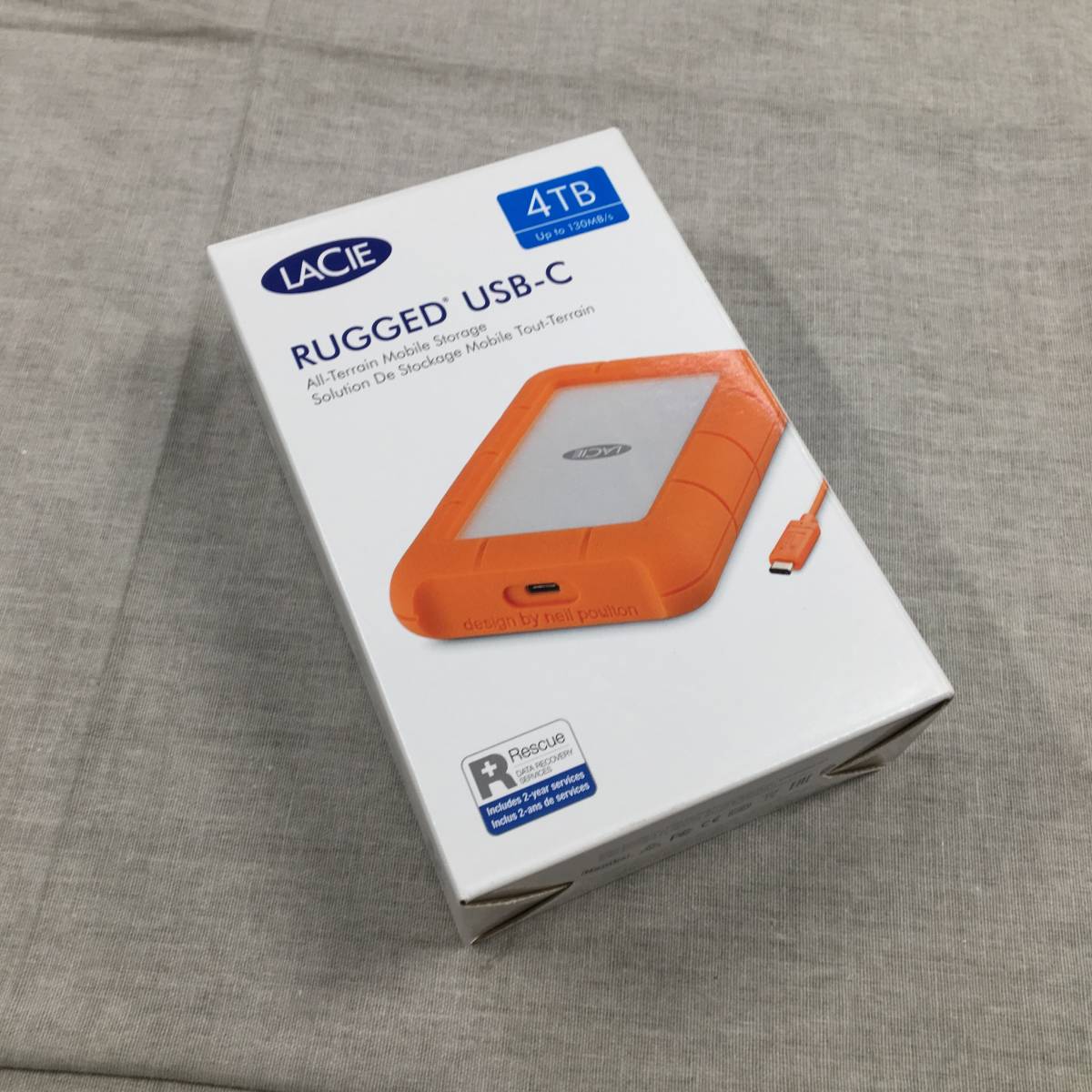 現状品 LaCie ポータブルHDD ハードディスク 2TB Mobile Drive USB-C