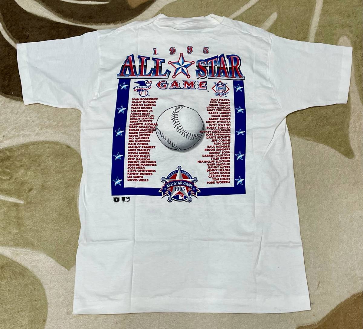 送料無料・未使用】1995 TEXAS RANGERS ALL STAR GAME MLB Tシャツ 