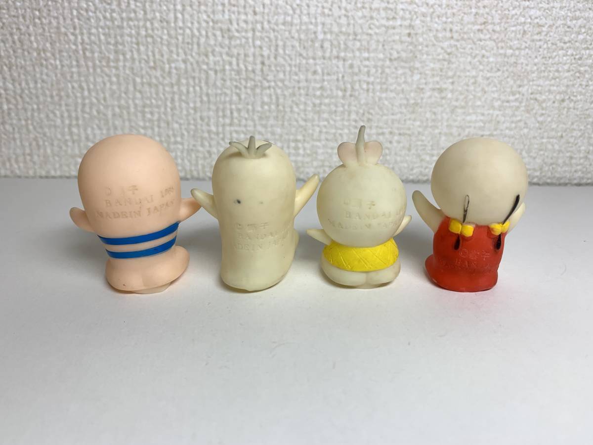 当時物 バンダイ オバケのQ太郎 オバQ ソフビ 指人形 全10種 BANDAI