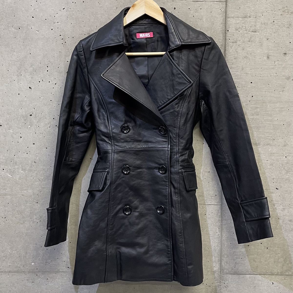 5110Y マーズ ラムレザー トレンチコート 羊革 
