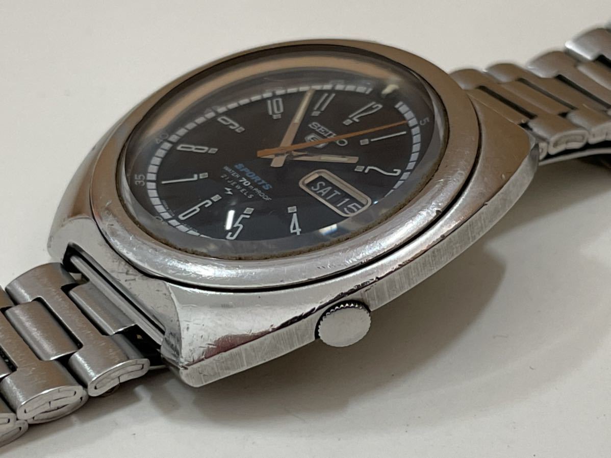 K0114】SEIKO セイコー 5スポーツ 7019-6020 21石 自動巻き 70m防水 