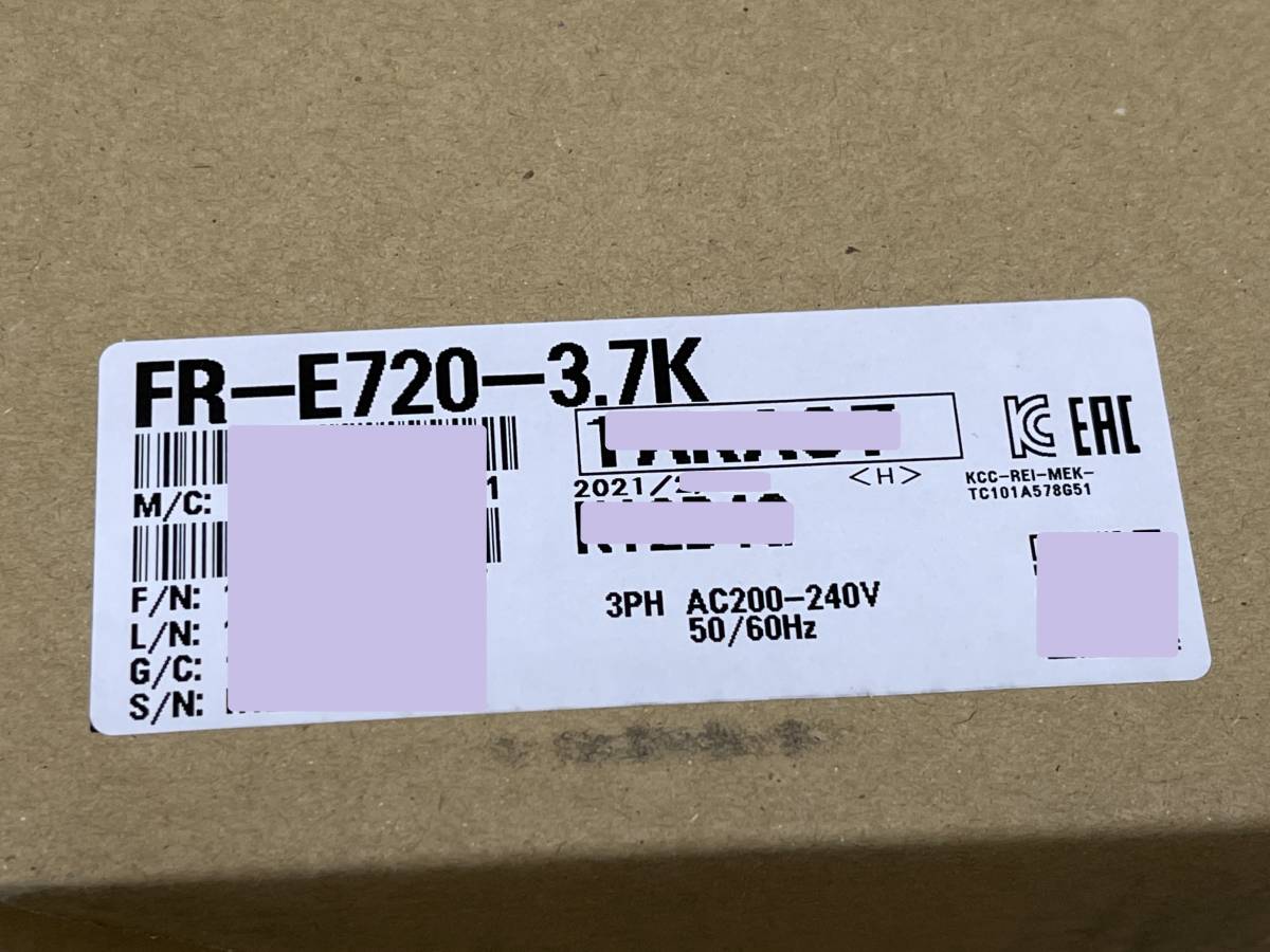 定番，新作 FR-E720-3.7K 簡単 パワフル小形インバータ FREQROL-E700シリーズ 三相200V(その他)｜売買されたオークション情報、yahooの商品情報をアーカイブ公開 - オークファン その他