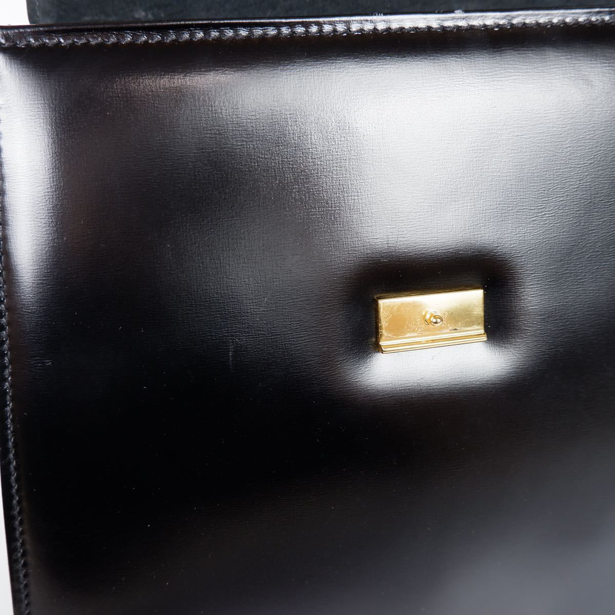 1円 美品 LAUNER LONDON ロウナー ハンドバッグ ゴールド金具