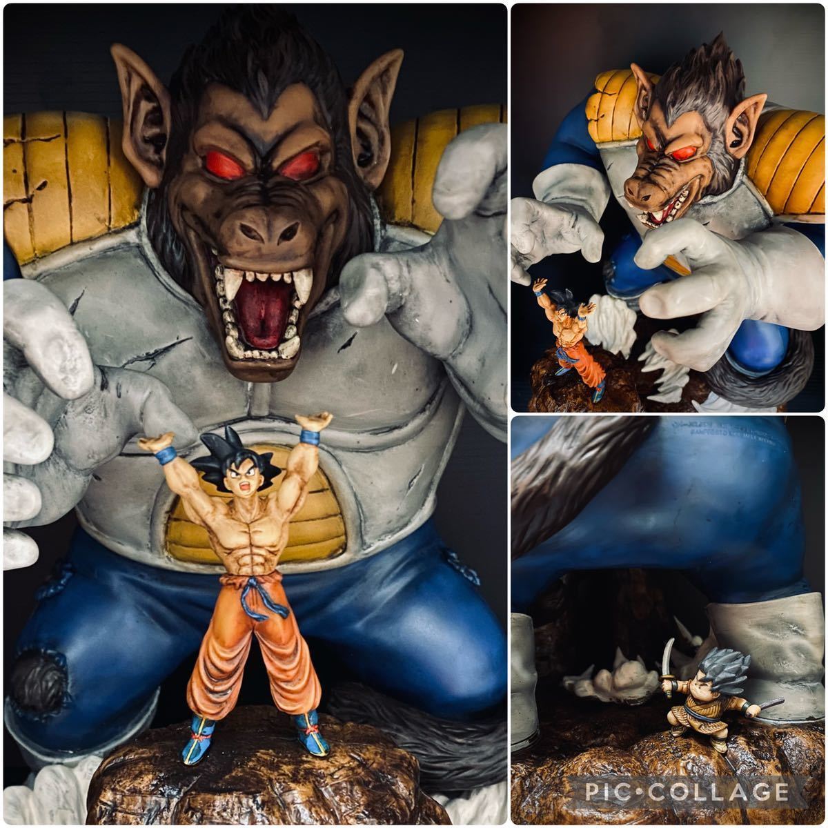 リペイント ドラゴンボール 一番くじ 大猿ベジータ 孫悟空フィギュア ヤジロベー 1円スタート】ドラゴンボール 一番くじ 大猿 ベジータvs孫悟空