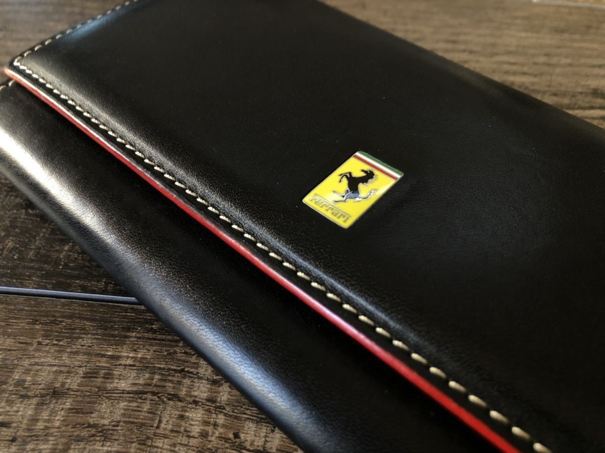 ☆FERRARI フェラーリ 正規 本革 カードケース 財布 長財布 ウォレット