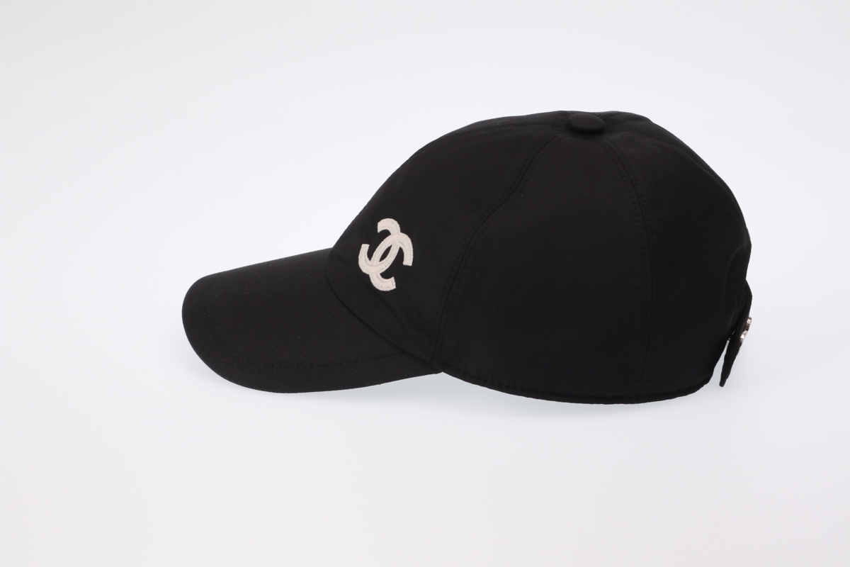 1円スタート 新品 人気 レア シャネル ベースボールキャップ ブラック