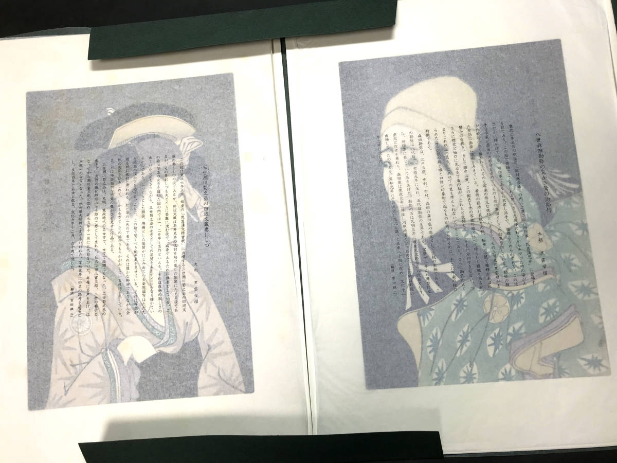 HC14☆版画『東洲斎写楽撰 全20組40葉』復刻木版画集 吉田暎