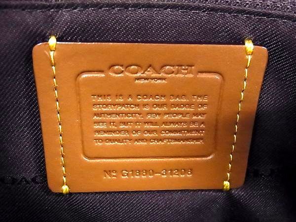 1円 □新品同様□ COACH コーチ 31208 シグネチャー PVC×レザー 