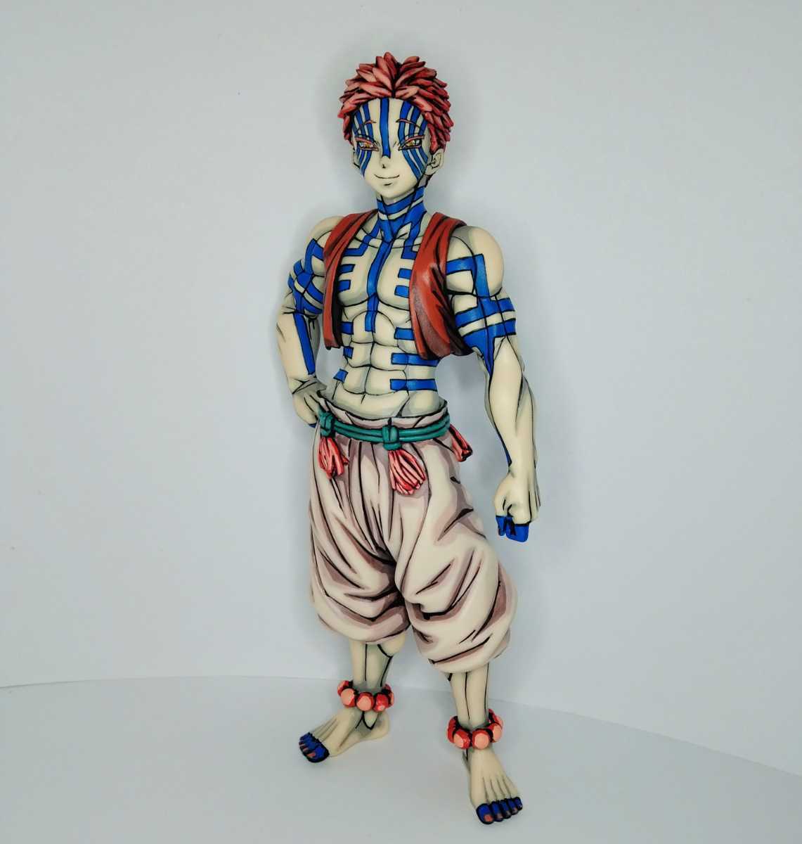 鬼滅の刃 フィギュアリペイント-鬼ノ装 猗窩座 フィギュア リペイント