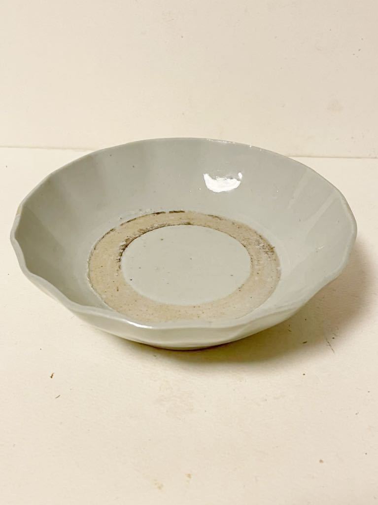古伊万里 希少 無傷花に帯文瓜型豆皿 くらわんか 江戸
