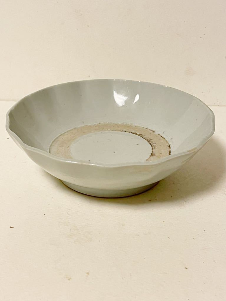 古伊万里 希少 無傷花に帯文瓜型豆皿 くらわんか 江戸