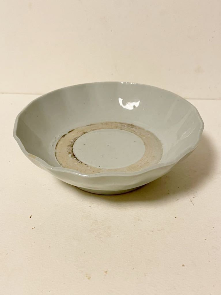 古伊万里 希少 無傷花に帯文瓜型豆皿 くらわんか 江戸