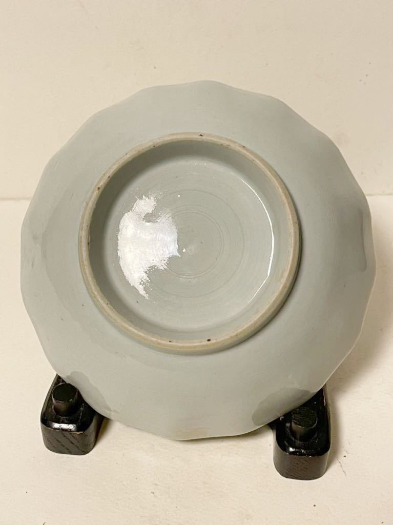 古伊万里 希少 無傷花に帯文瓜型豆皿 くらわんか 江戸