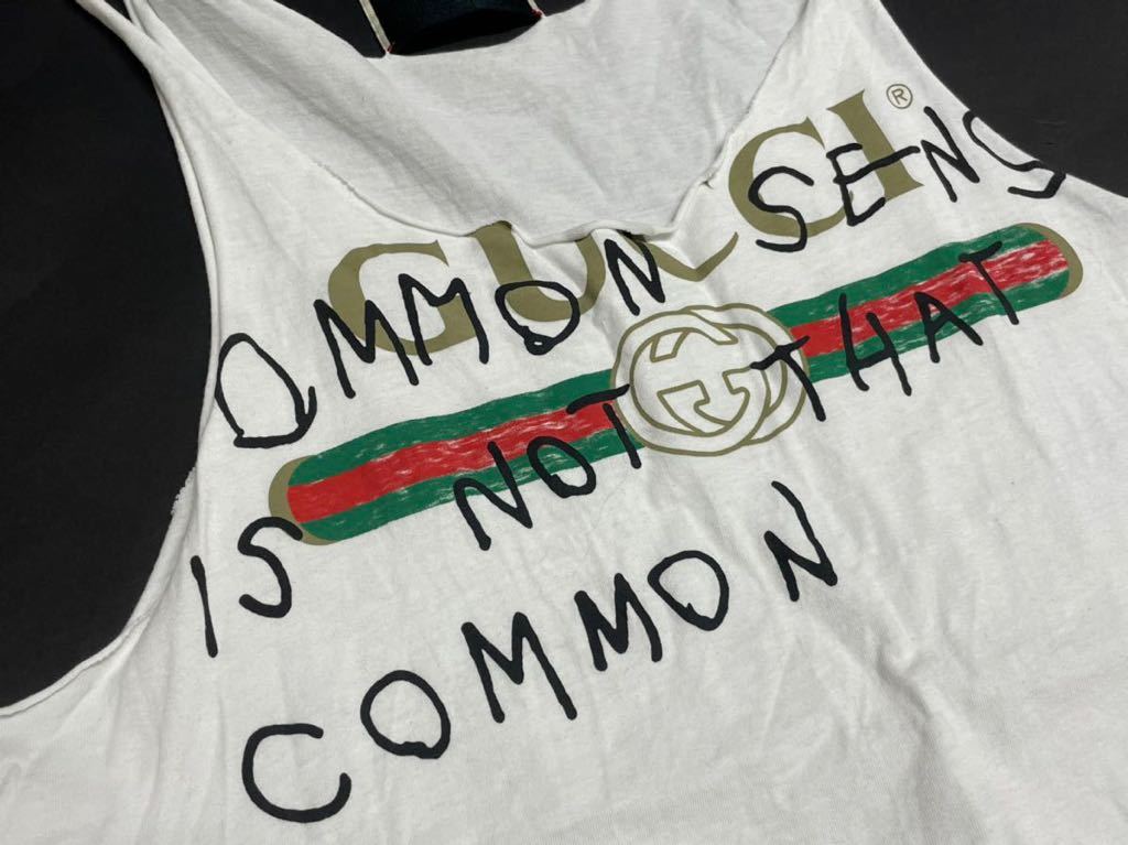 セール ＧＵＣＣＩ グッチ ココキャピタン オールドロゴ タンクトップ 白 Ｓ 正規品 グッチ GUCCI ココキャピタン オールドロゴ タンクトップ 白 S