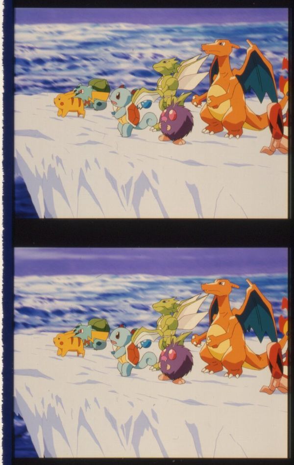 35mm予告フィルム9種×5コマ ポケモン映画 ルギア爆誕 ＆ ピカチュウ  