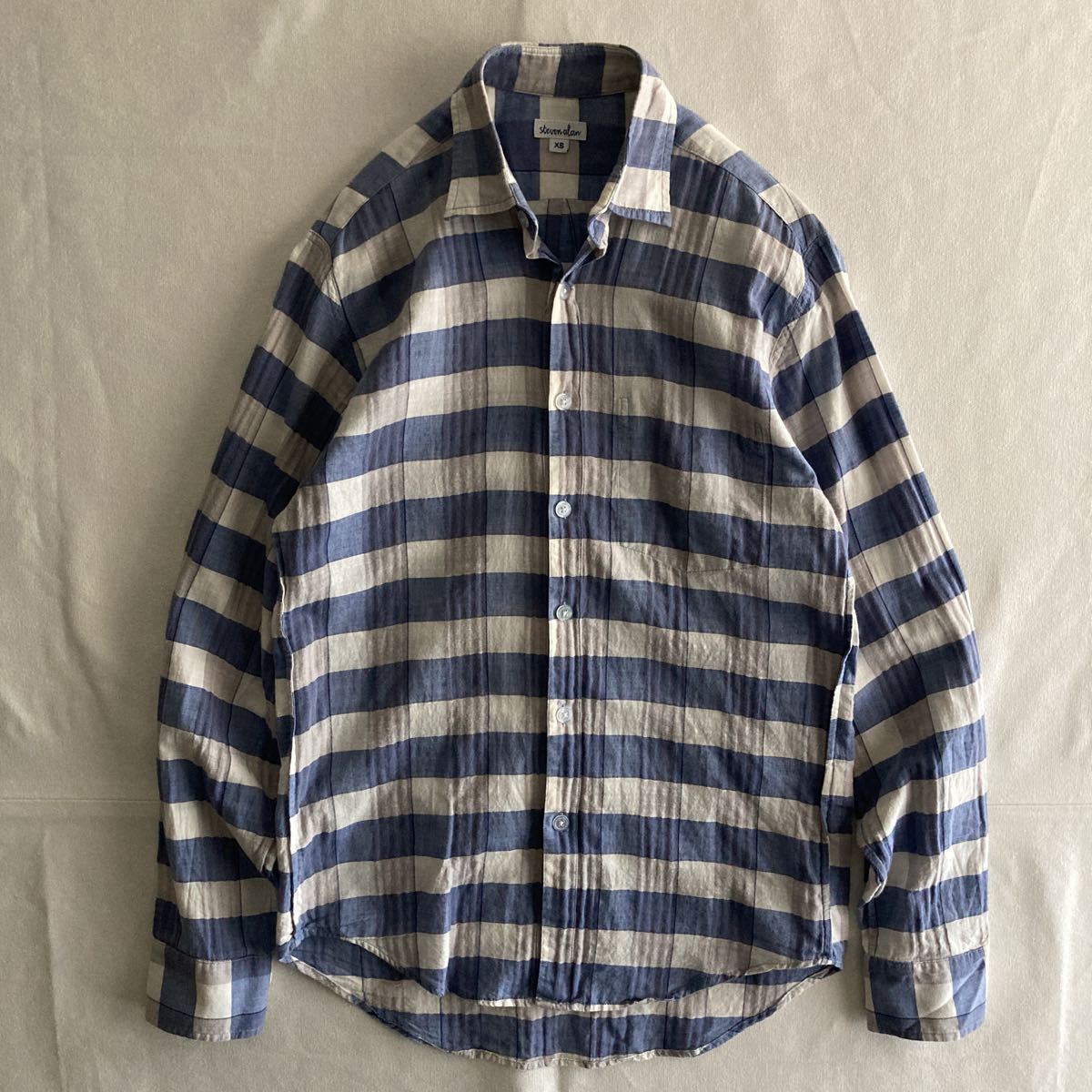 steven alan アメリカ製 スティーブンアラン チェック シャツ シングル