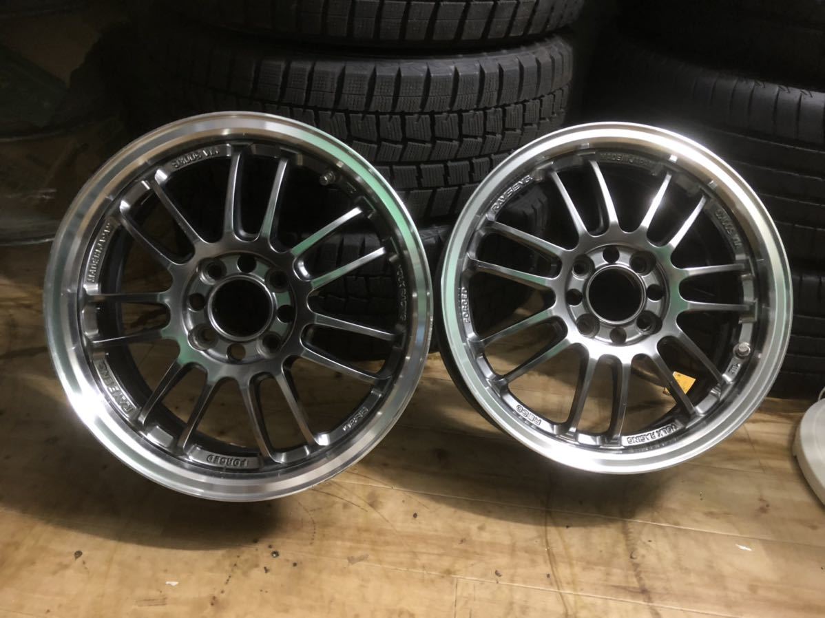 岐阜発☆RAYS VOLK RACING RE30 15インチ 5.5J 4穴 PCD100 OFFSET +45 