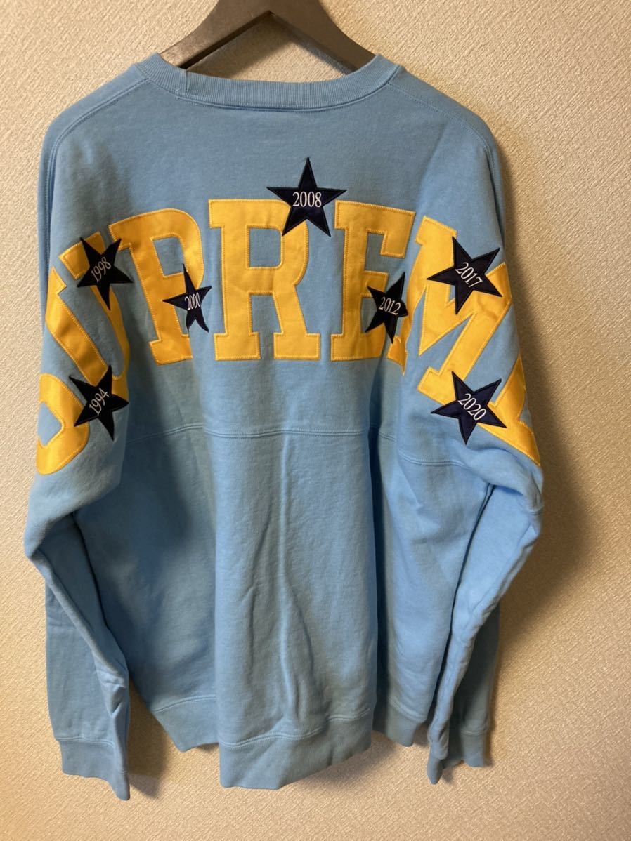 Supreme Stars Crewneck シュプリーム スウェット サイズL サックス Stars Crewneck Supreme CREWNECK STAR Editorialist