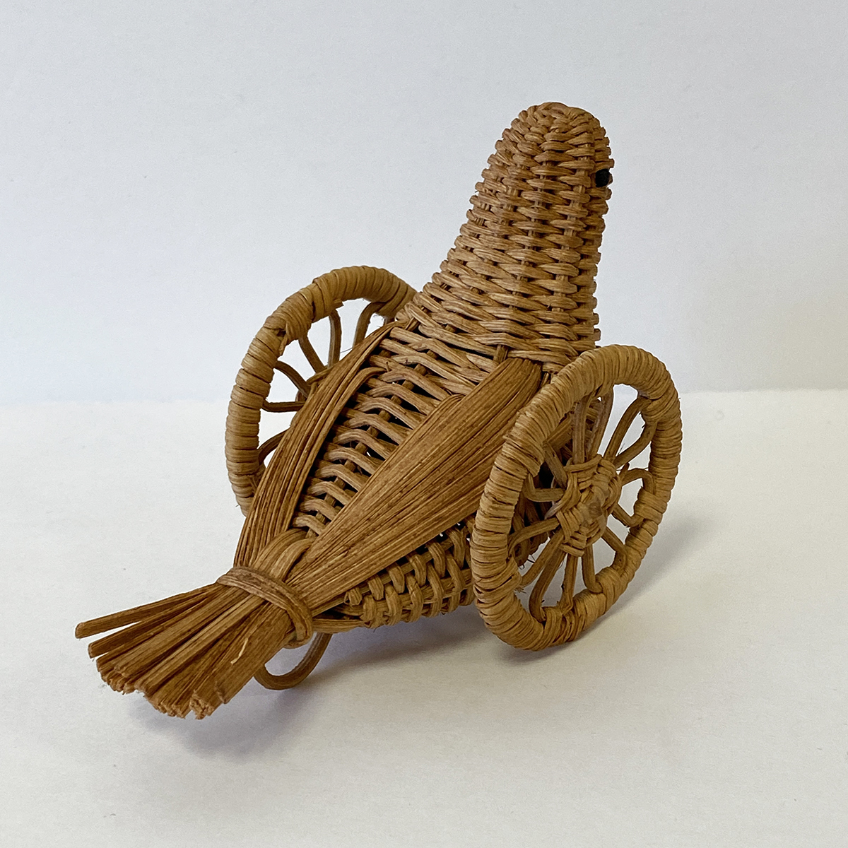 あけび細工 鳩車 はとぐるま 大きさ体長約10cm 横幅約6cm ビンテージ 
