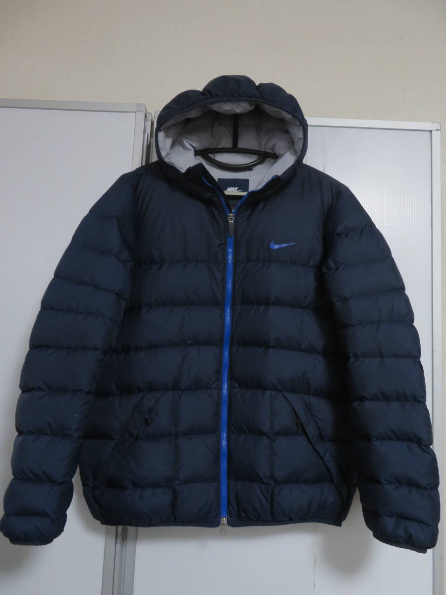 nike ダウン 美品 NIKE 軽量ダウンジャケット XL（ネイビー） ブルー・ネイビー