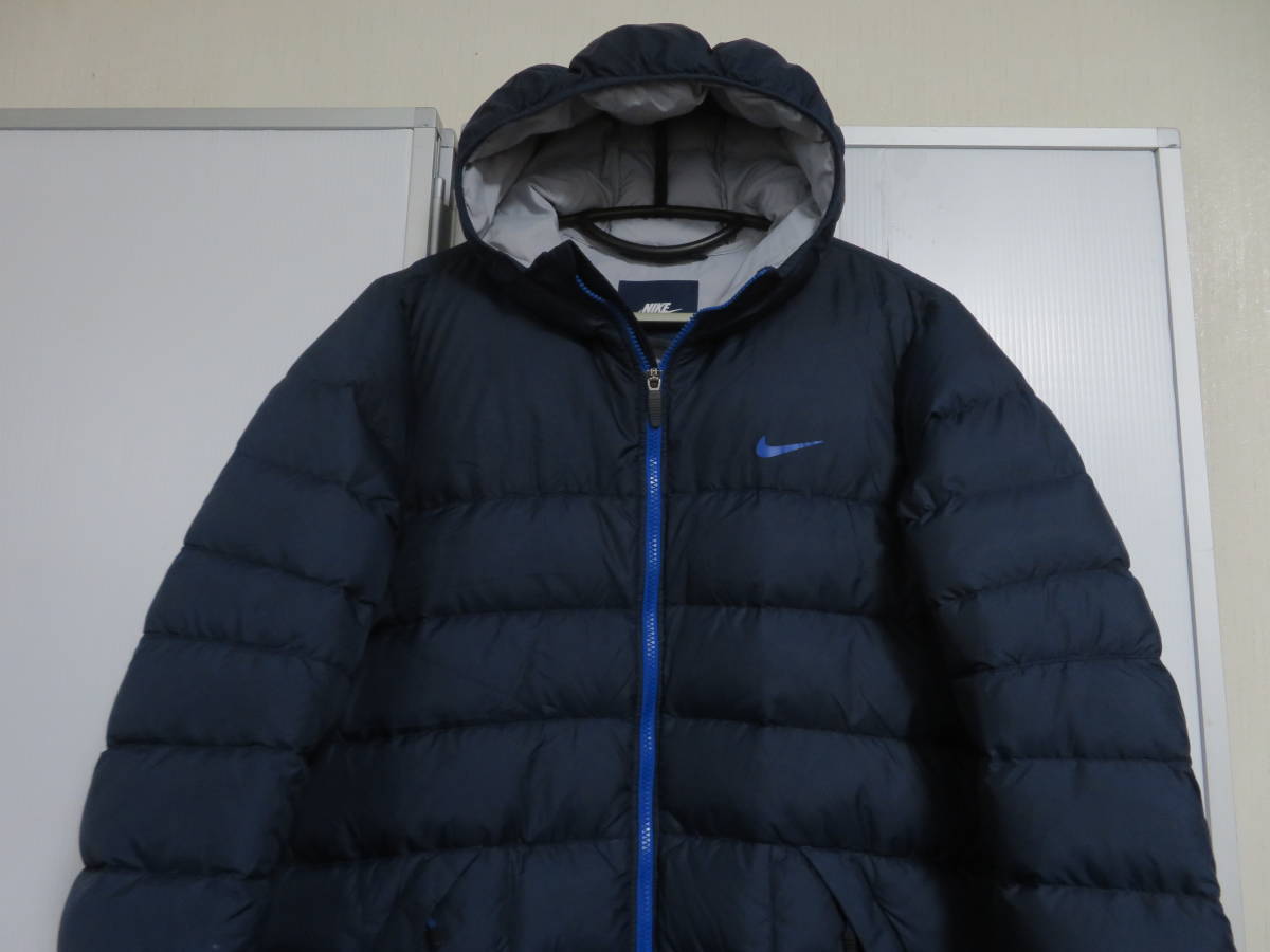 ナイキ　ダウンジャケット　XL NIKE 軽量ダウンジャケット XL（ネイビー） ブルー・ネイビー