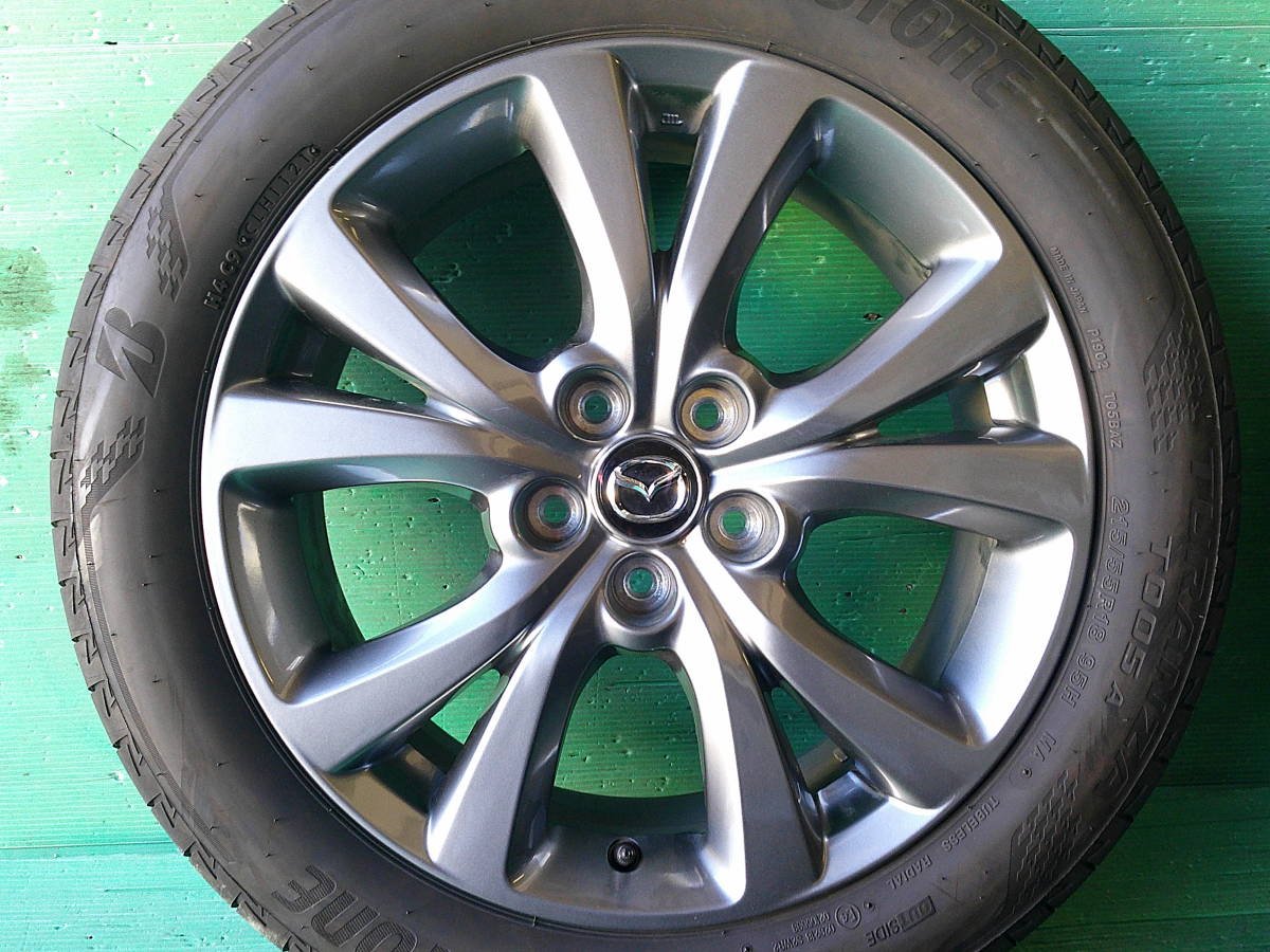 マツダ CX-30純正(7J+45 5H-114.3) 215/55R18 BRIDGESTONE TURANZA 