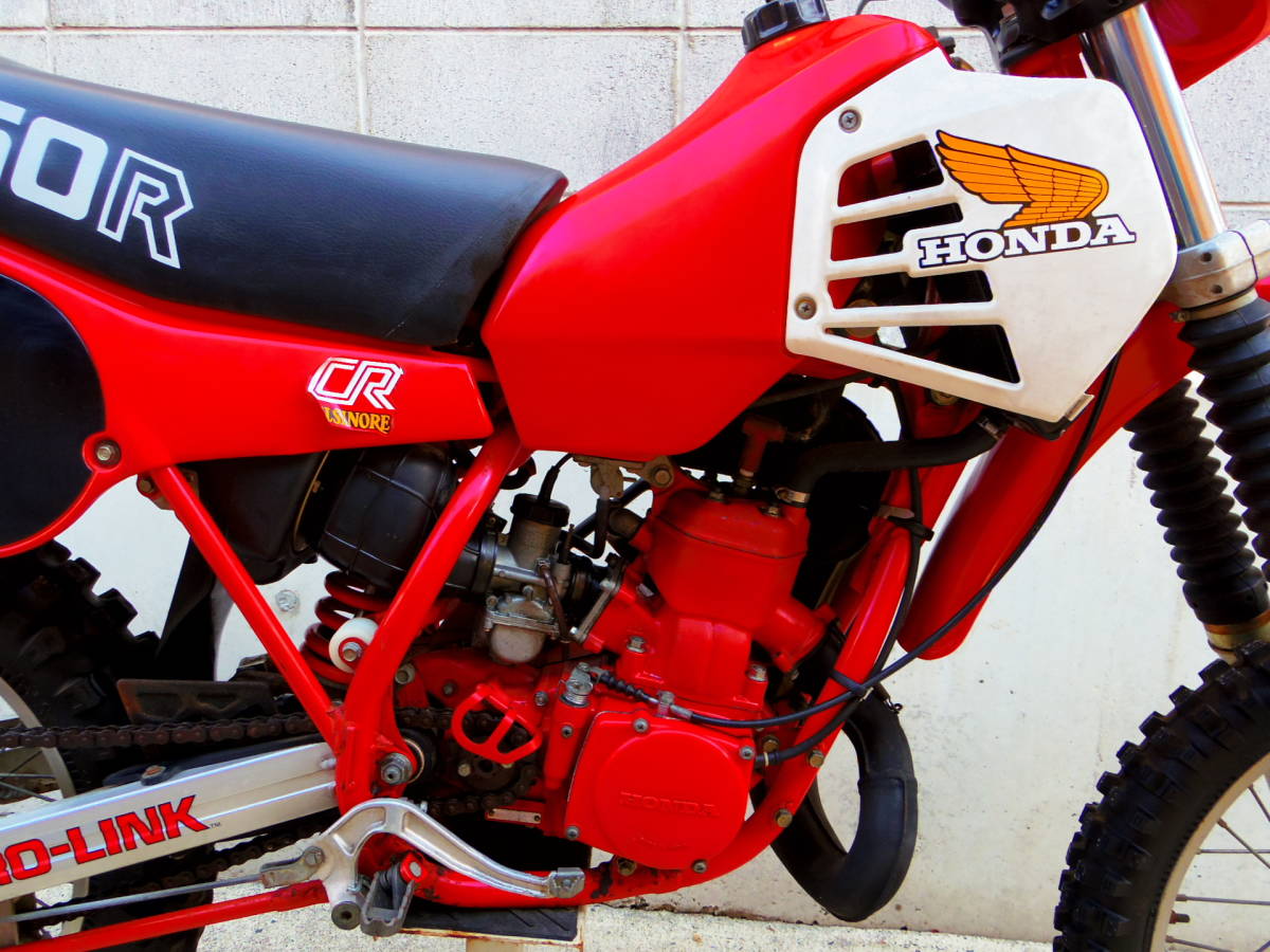 倉庫発掘 希少!モトクロス CR250R(1981年)屋内長期保管/美車ですが 