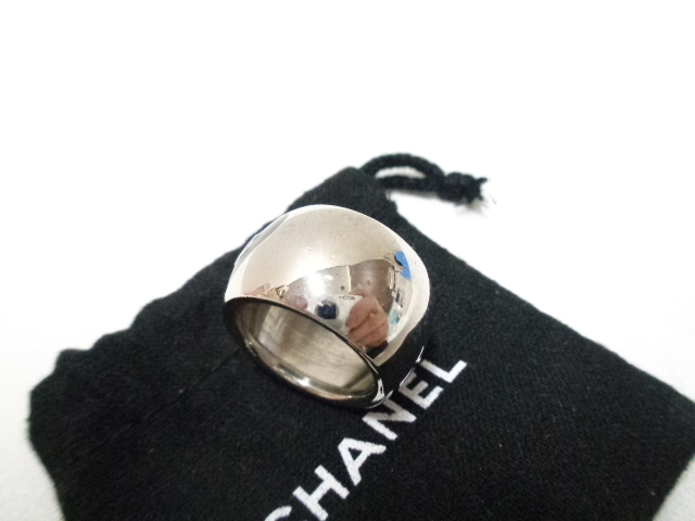 CHANEL シャネル リング ハート ココマーク B12V シルバー×ブラック