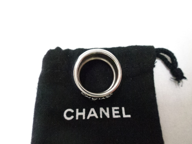 CHANEL シャネル リング ハート ココマーク B12V シルバー×ブラック