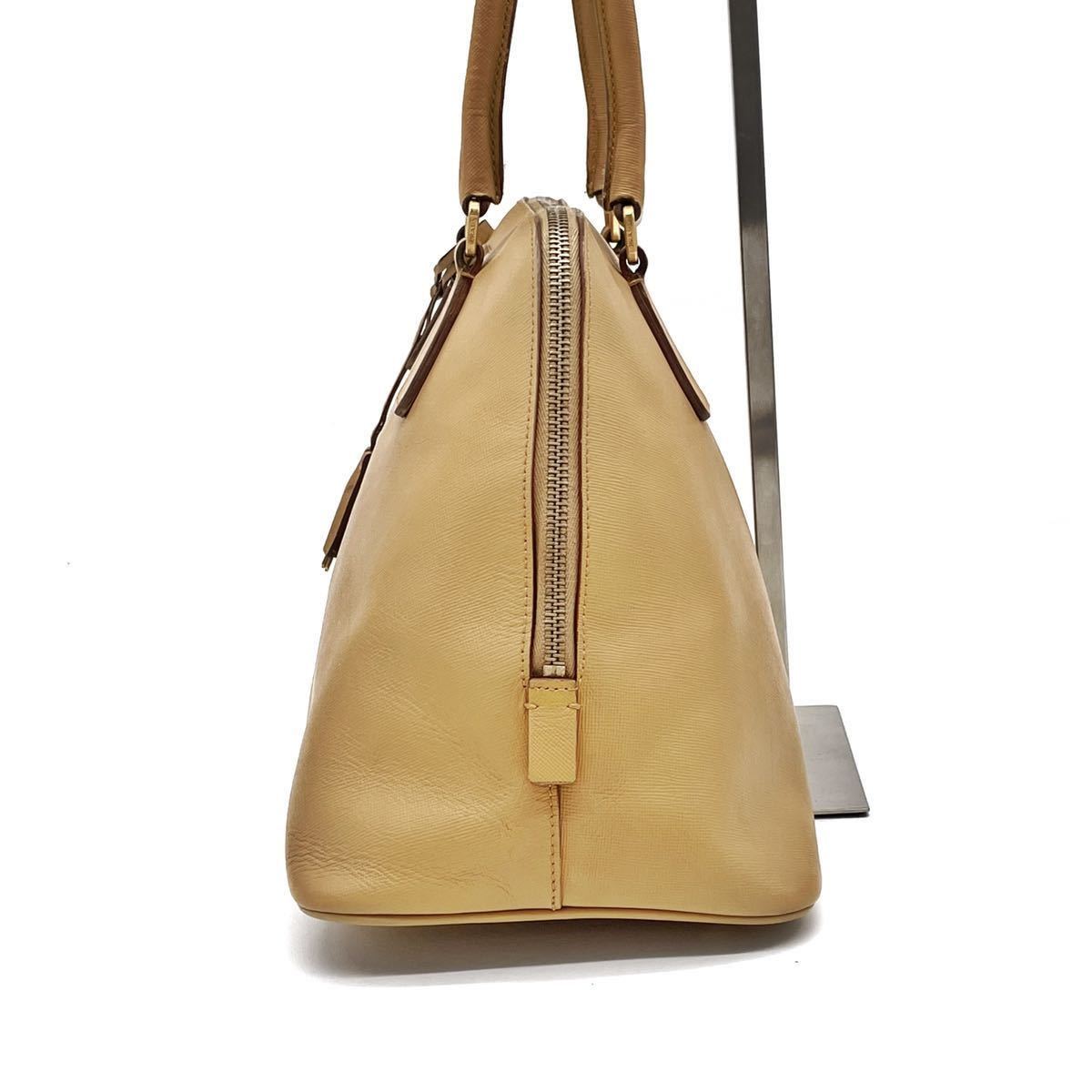 1円○美品○PRADA プラダ サフィアーノレザー ハンドバッグ ミニ 