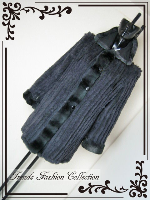 ☆☆LoLo　サイズ42（2Lサイズ相当）シルク100％　ラビット・レッキスファー　リバーシブル　ハーフコート