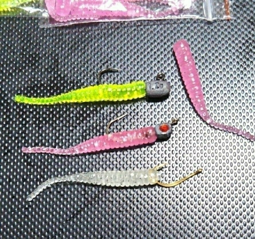 九州実績カラー アジング メバリング ワームセット 3色30本 ２インチ 4cm ジグヘッド0 4 1 2gがベスト ストレートワーム 売買されたオークション情報 Yahooの商品情報をアーカイブ公開 オークファン Aucfan Com