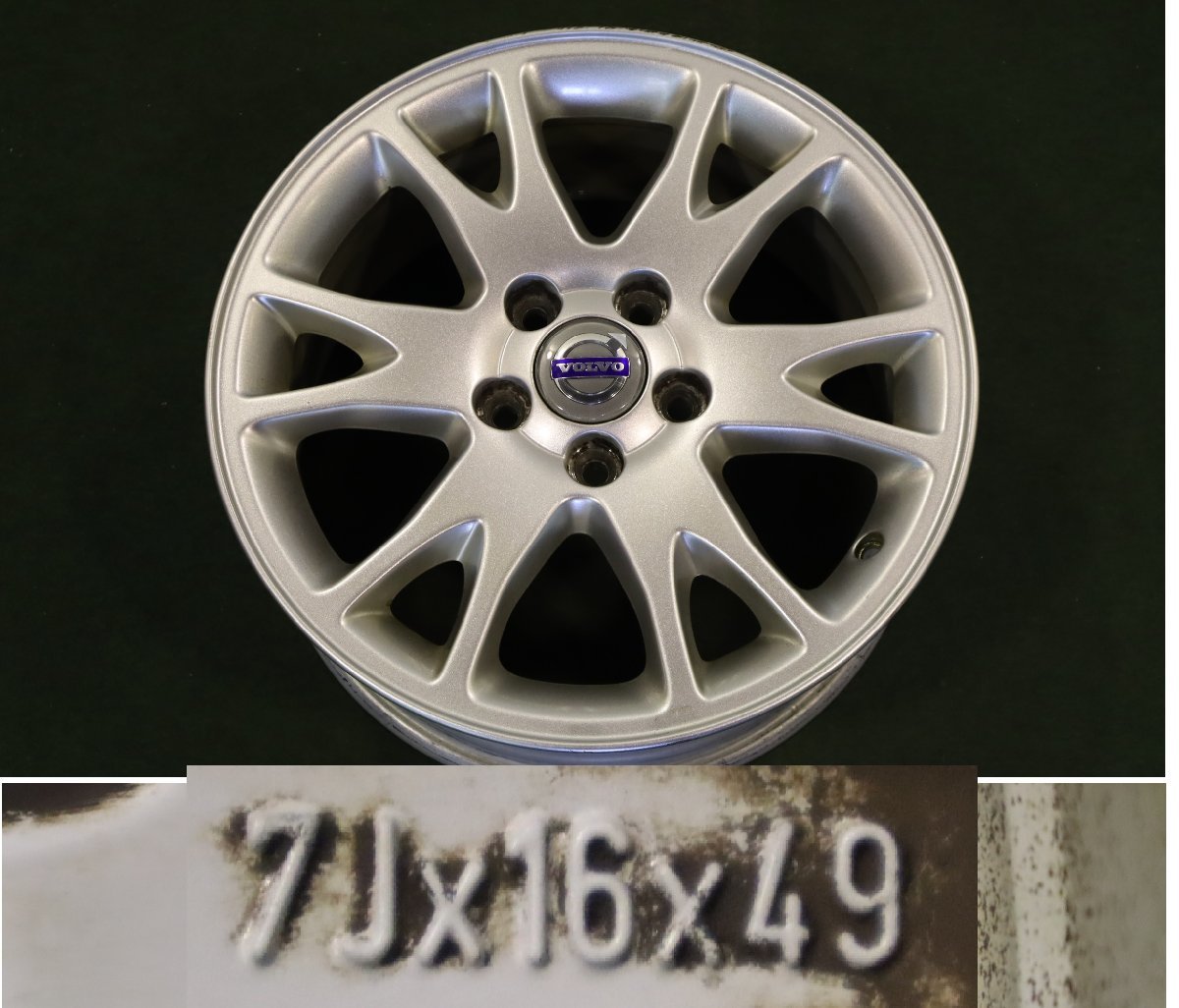 8911◆ VOLVO ボルボ 純正16インチ V70(~'07)など ハブ径65 4本セット ボルボ 中古 v70 16インチ 2007年モデルの価格・グレード一覧 2000年4月〜2007年10月の口コミ・クチコミ・評価
