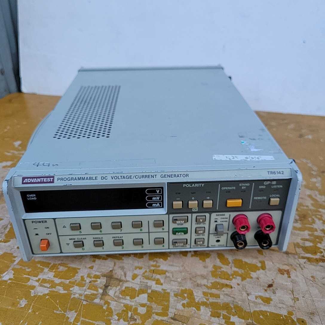 人気SALE，本物保証 ADVANTEST TR6142 PROGRAMMABLE DC VOLTAGE CURRENT GENERATOR(電気計測器)｜売買されたオークション情報、yahooの商品情報をアーカイブ公開 - オークファン 電気計測器