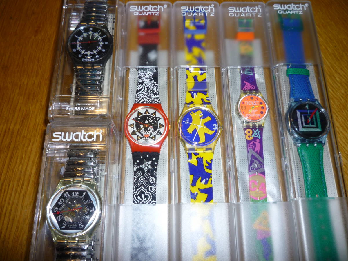 ☆ SWATCH 長期保管品 未使用 スウォッチ腕時計6点セット ☆ジャンク 