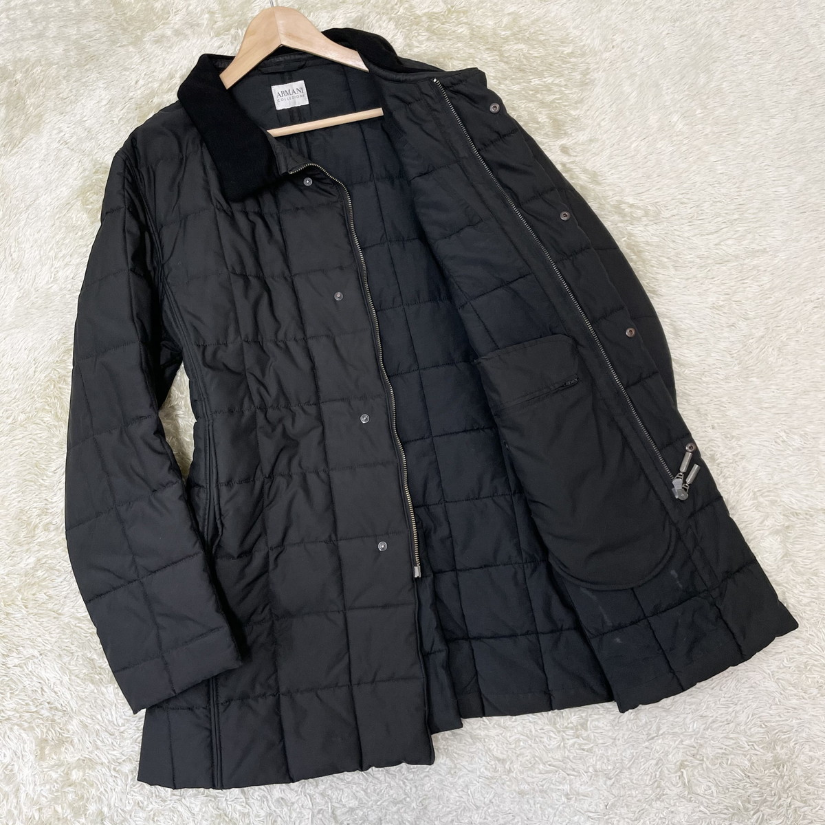 ARMANI COLLEZIONI】シックな高級感◎ポリエステル100％ キルティング