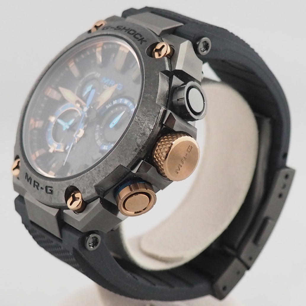 1円【極美品】CASIO カシオ/G-SHOCK MR-G 勝色 チタン ラバーベルト 最 