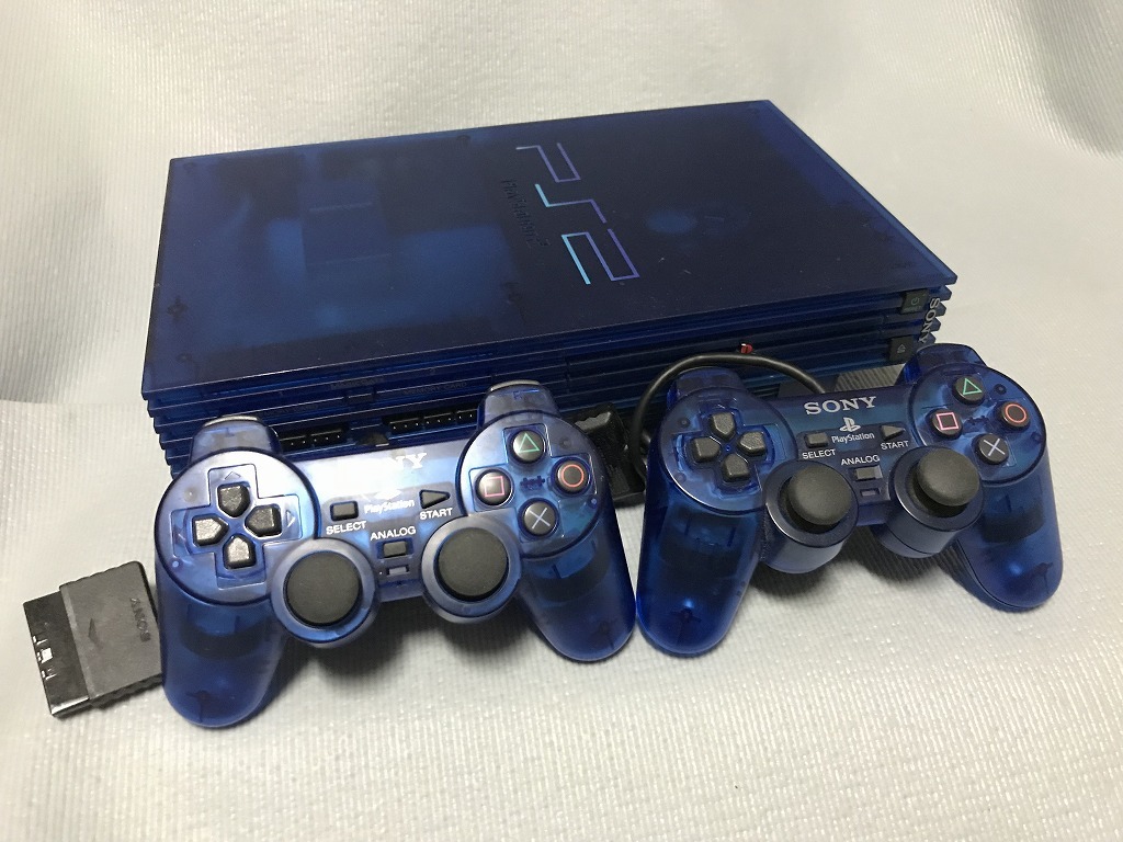  PS2 プレイステーション2 本体 SCPH-37000 オーシャンブルー 動作(本体)｜売買されたオークション情報、yahooの商品情報をアーカイブ公開 - オークファン 本体、アクセサリー