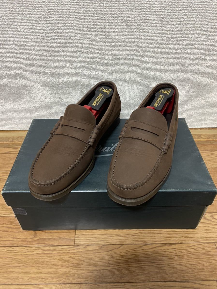 美品】Paraboot CORAUX MARINE MARRON-NUB GRINGO 093648 5.5 