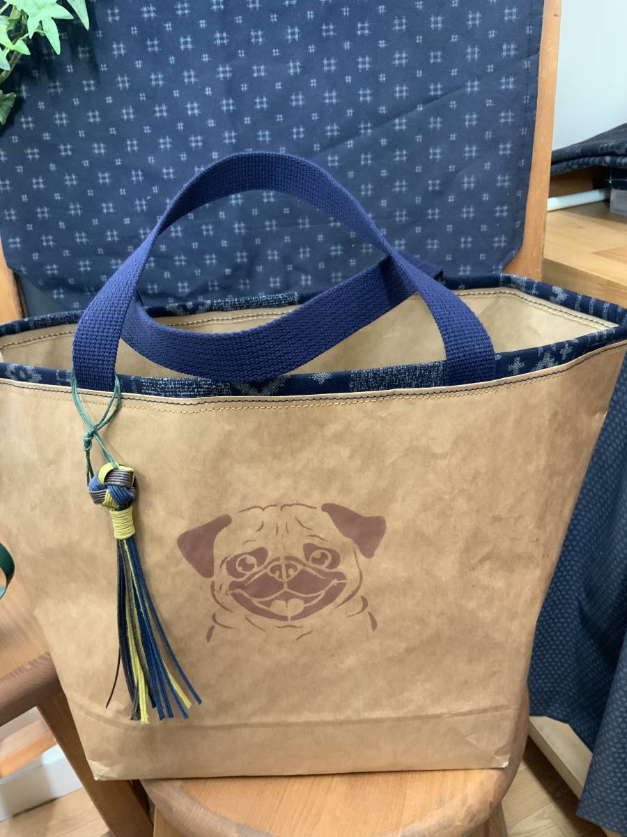 激レアデニムパグパネル生地　ハンドメイド 激レアデニムパグパネル生地 ハンドメイド ハンドメイド・手芸