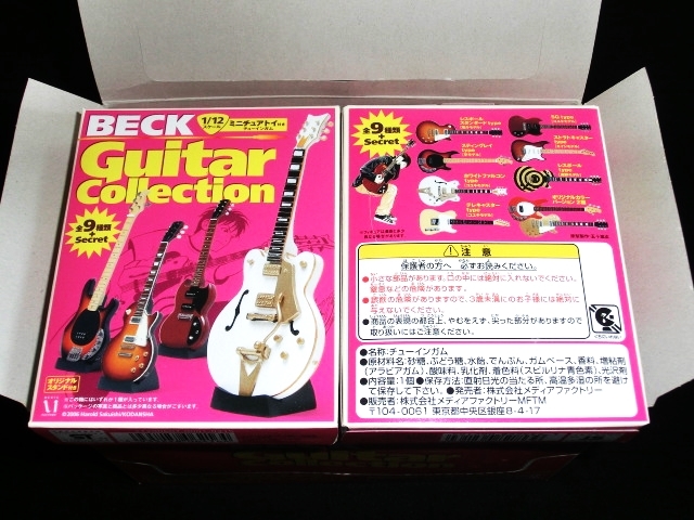 未開封1箱【BECK Guitar collection】1/12スケール・ギター