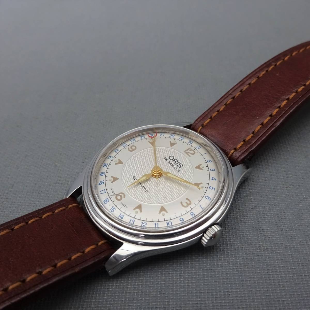 本物□ORIS オリス□7317-40B 25JEWELS/オートマチック/腕時計 