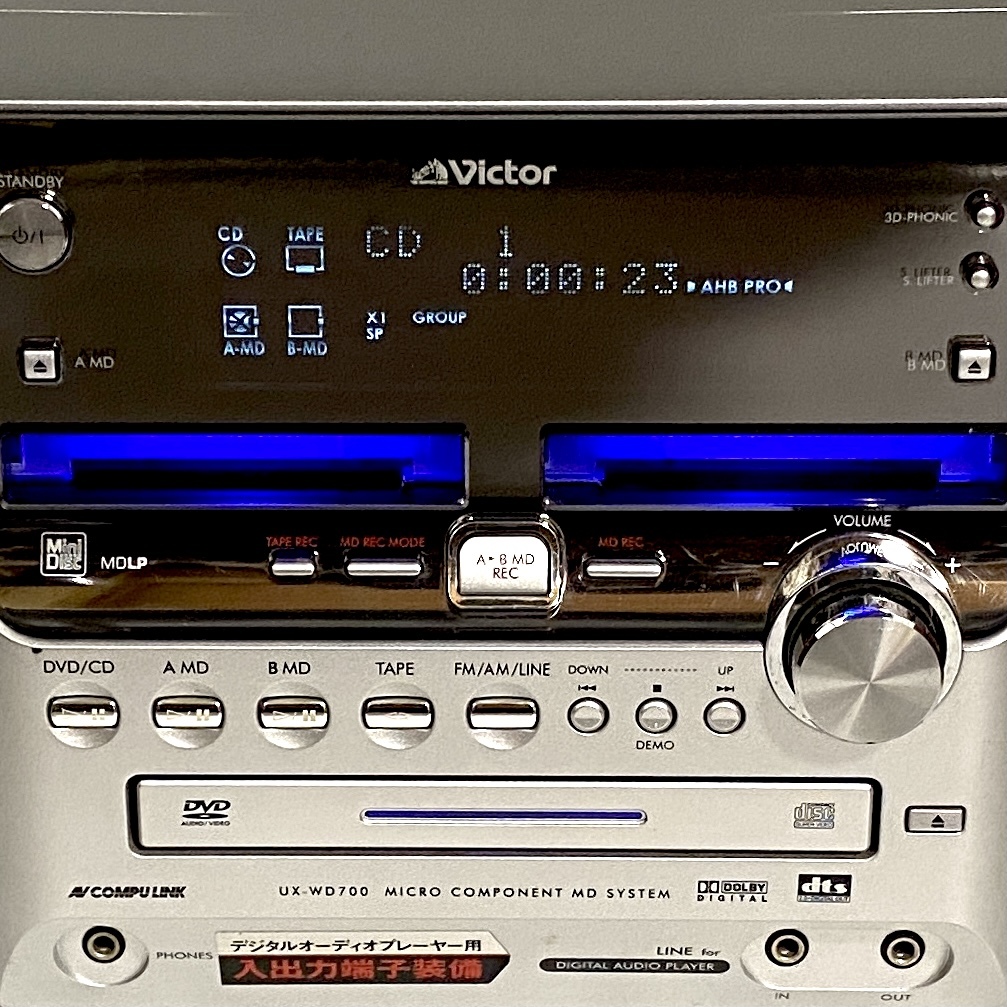 稀少機☆極上美品】JVC Victor ビクター UX-WD700 S シルバー DVD 2MD