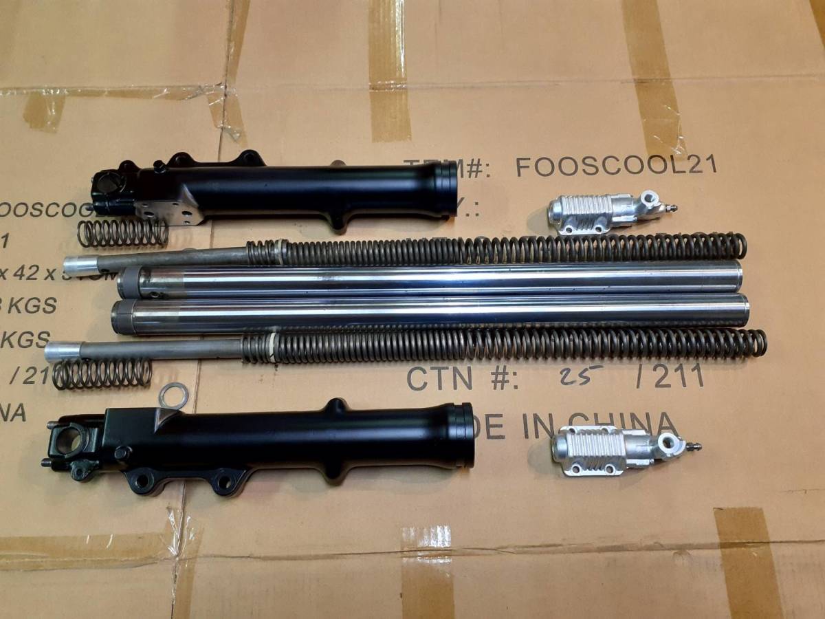 スズキ 35パイ ダブルアンチフォーク 中古美品 分解洗浄 検(GSX400F 