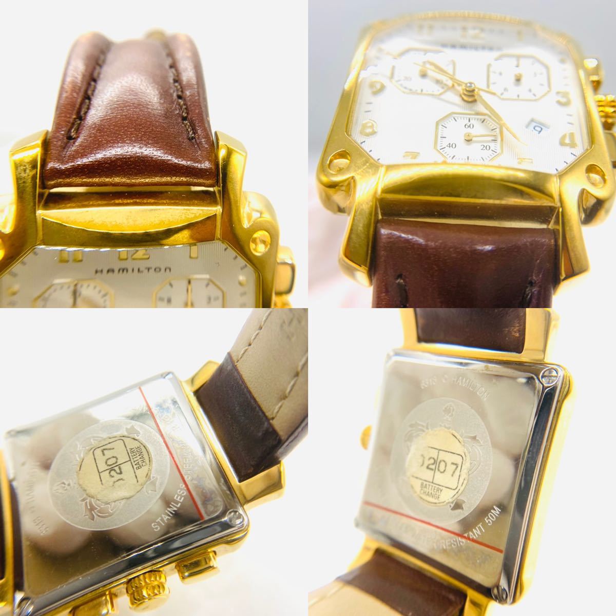 HAMILTON/ハミルトン 6318 ロイド クロノグラフ クォーツ QZ ゴールド