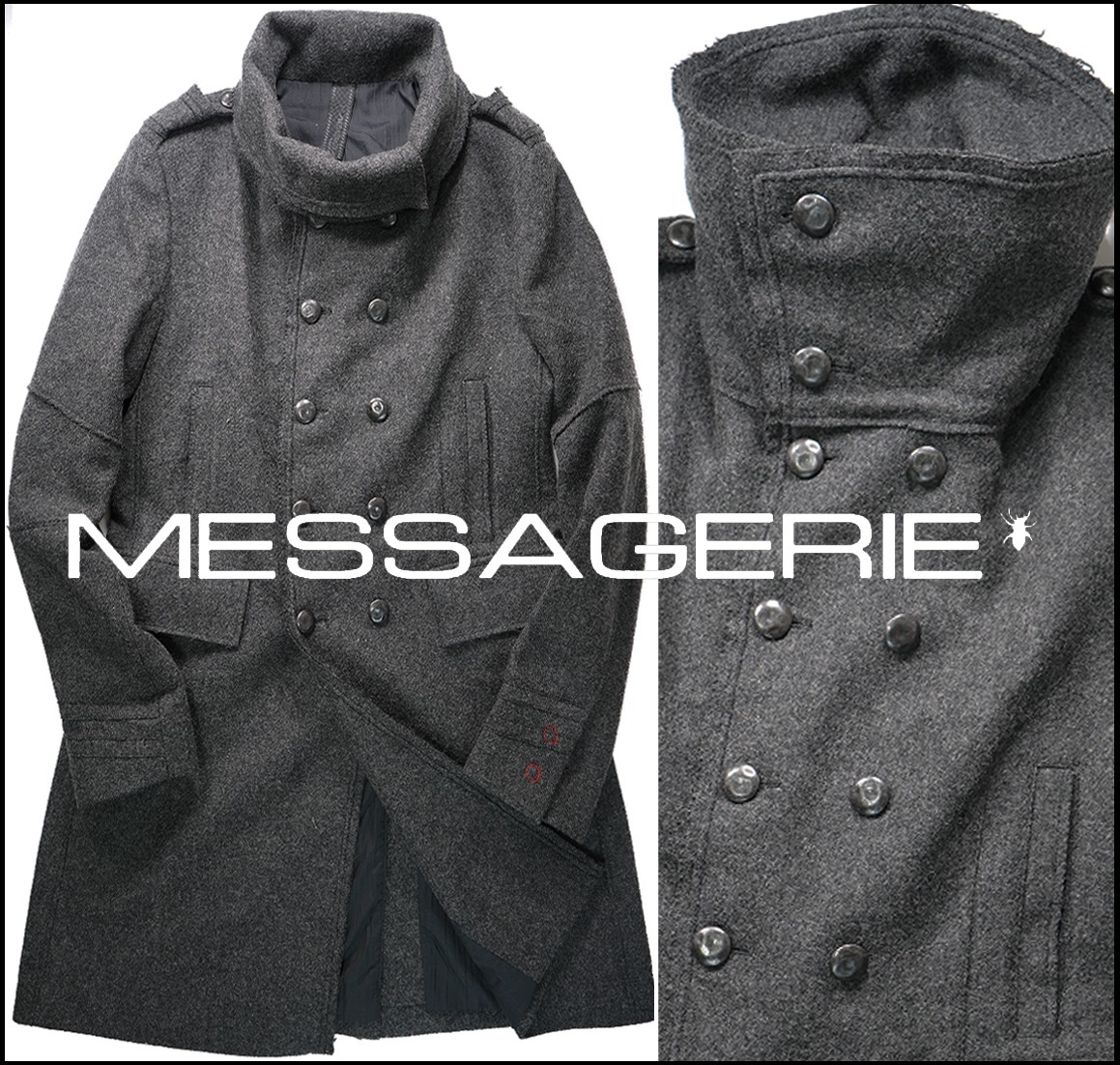 新品12万【MESSAGERIE】メッサジェリエ/伊製/洗練された佇まいを