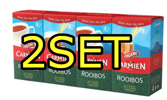 本物保証，HOT 2SET カルミエン オーガニック ルイボスティー 160P &times; 2SET CARMIEN ORGANIC ROOIBOS TEA 160P(ストレート)｜売買されたオークション情報、yahooの商品情報をアーカイブ公開 - オークファン ストレート